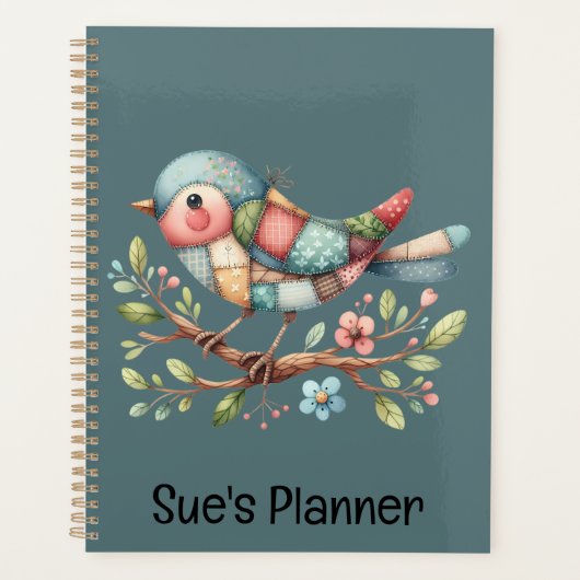 Patchwork Songbird op Blooming Branch Planner (Voorkant)