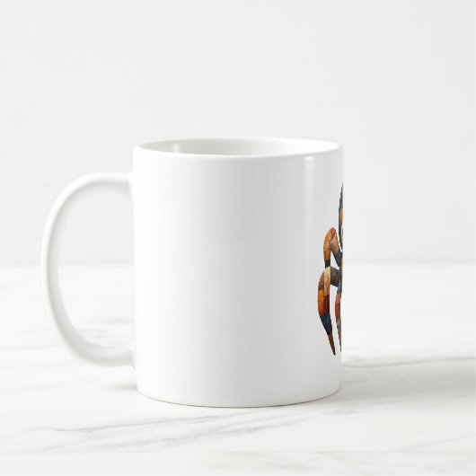 Patchwork Spider Mug (Gauche)