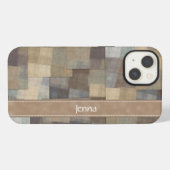 Patchwork Squares iPhone Hoesje (Achterkant horizontaal)