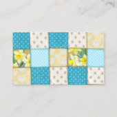 Patchwork Standard, Carte de visite 3,5 pouces x 2 (Dos)