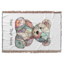 Patchwork Stijl Baby Beer & Hart Motief