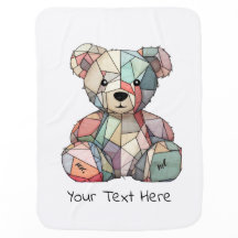 Patchwork Stijl Baby Beer & Hart Motief