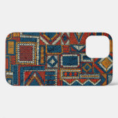 Patchwork stijl geborduurde  print Case-Mate iPhone case (Achterkant (horizontaal))