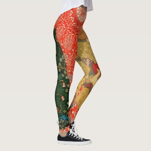 Patchwork stijl Quilt Art Leggings (Rechts)