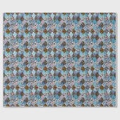 Patchwork stijl, waterverf collage patroon. cadeaupapier (Vlak)