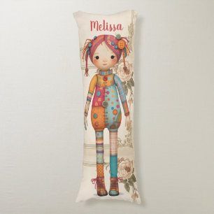 Patchwork Stoffen Meisje Lichaamskussen