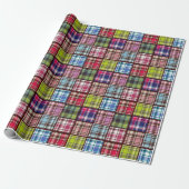 Patchwork Tartan | Scottish Fabric Style Cadeaupapier (Uitgerold)