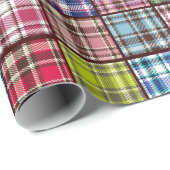 Patchwork Tartan | Scottish Fabric Style Cadeaupapier (Rol Hoek)