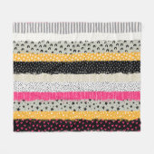 Patchwork Tegels: Veelzijdig naadloos ontwerp. Fleece Deken (Voorkant (Horizontaal))