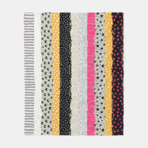 Patchwork Tegels: Veelzijdig naadloos ontwerp. Fleece Deken