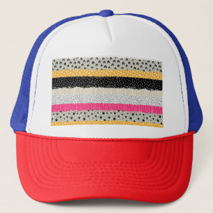 Patchwork Tegels: Veelzijdig naadloos ontwerp. Trucker Pet