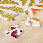 Patchwork texturen: Handgetekende dierenprint Legpuzzel (Zijkant)
