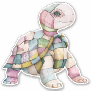 Patchwork Turtle Sticker