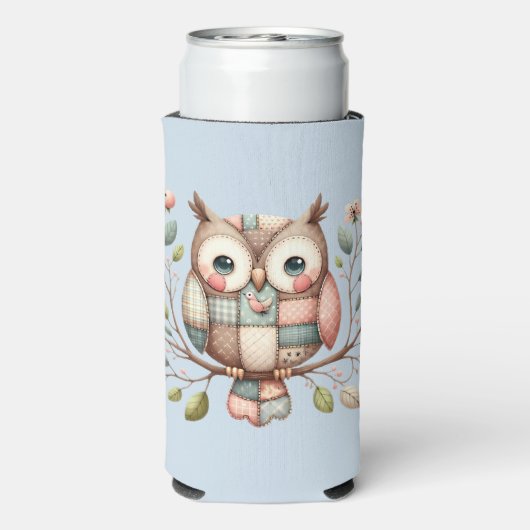 Patchwork Uil in grillig bos (Seltzer Achterkant)