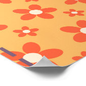 Patchwork Uil Naadloos Patroon Poster (Hoek)