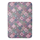 Patchwork Uniek patroon met meerdere kleuren voor  Badmat (Voorkant Verticaal)