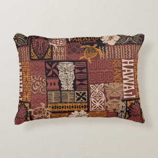 Patchwork van Hawaiiaanse stijl tribale motieven Accent Kussen