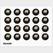 Patchwork van Natuur stof Sticker Sticker (Vel)