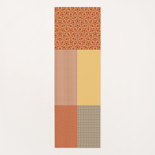 Patchwork van patronen 1 yogamat (Voorkant)