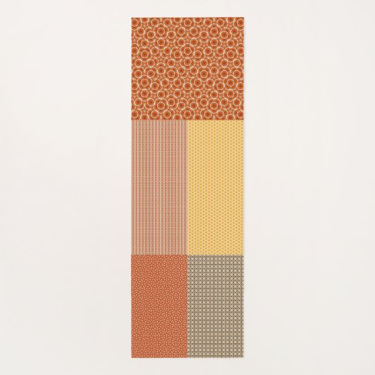 Patchwork van patronen 1 yogamat (Achterkant)