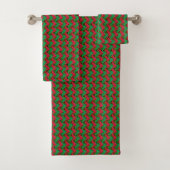 Patchwork Vanuatu Flag Pattern Bad Handdoek (Insitu)