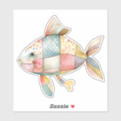 Patchwork Vis Sticker (Vel)