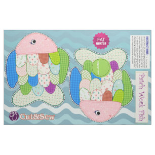 Patchwork-vissen knippen en naaien - DIY Plush Stof