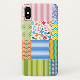 Patchworkdeken iPhone X Hoesje