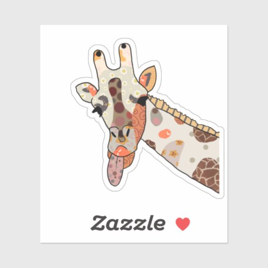 Patchworkgiraffe Sticker (Vel)