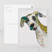 Patchworkhund Briefkaart (Voorkant / Achterkant)