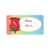 Patchworkrose Etiket (Voorkant)