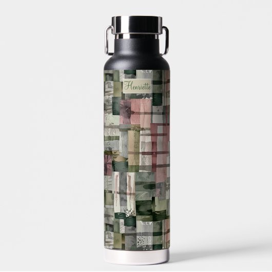 Patchy Mauve, Taupe, Sage Waterfles (Voorkant)