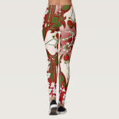 Patchy Stripes Kerstfeest Leggings (Achterkant)