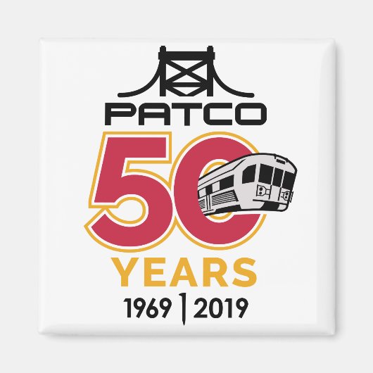 PATCO 50e Jubileum Magnet Magneet (Voorkant)