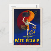Pate Eclair Adverteren Poster 1912 Briefkaart (Voorkant / Achterkant)