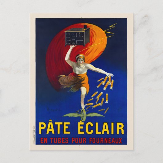 Pate Eclair Adverteren Poster 1912 Briefkaart (Voorkant)