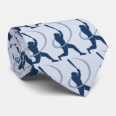 Pâte lisse vers le haut de cravate bleue (Roulé)