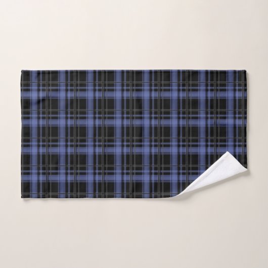 Pâte rayée en tartan à damiers plaid transparent (Serviette à main)