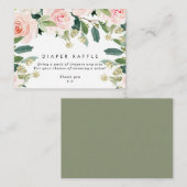 Pâte rose floral Diaper Carte de boîtier Raffin (Devant / Derrière)