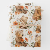 Patel kleuren kwekerij inpakpapier vel (In situ)