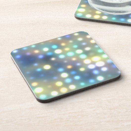 Patel Neon Lights Abstract Drankjes Onderzetter (Linkerzijde)