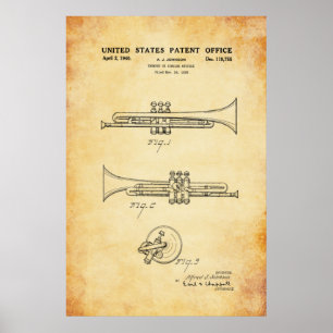 Patent - Trumpet - Poster