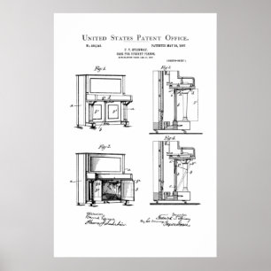 Patent - Upright Piano - Poster