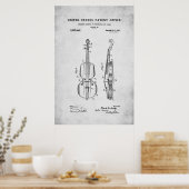 Patent - Violin - Poster (Keuken)