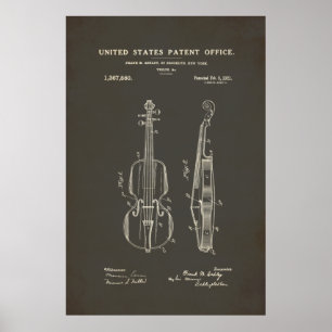 Patent - Violin - Poster