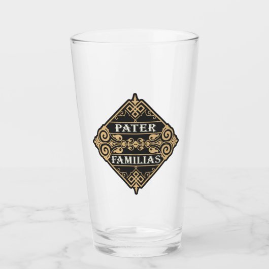 Pater Familias (vader van het gezin) Glas (Voorkant)