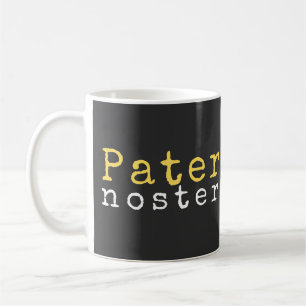 Pater Noster (onze vader) Latijn Koffiemok