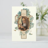 Pater Pio Gebed na de Heilige Communie RSVP Kaartje (Staand voorkant)