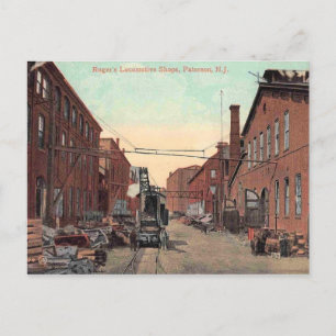 Paterson, New Jersey, Locomotive Shop Briefkaart