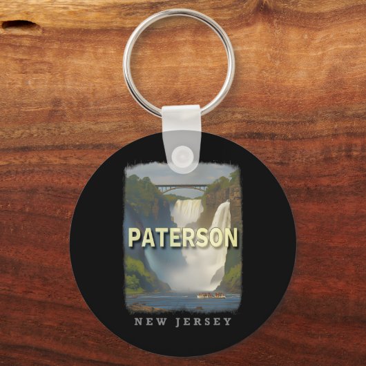 Paterson New Jersey Nj Waterfall Wonderland Sd617 Sleutelhanger (Voorkant)